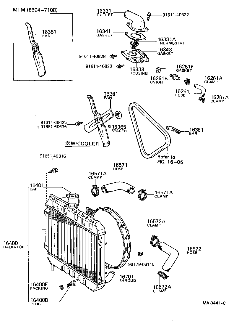 16301-24010 OUTLET, WATER product image