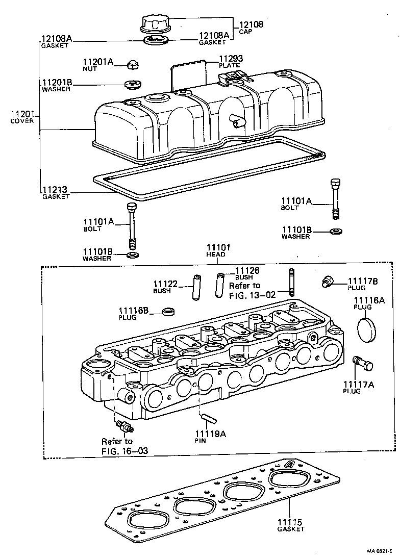11101-49116 HEAD SUB-ASSY, CYLINDER product image