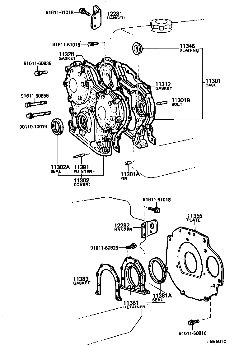 11311-60011 PLATE, FRONT END product image