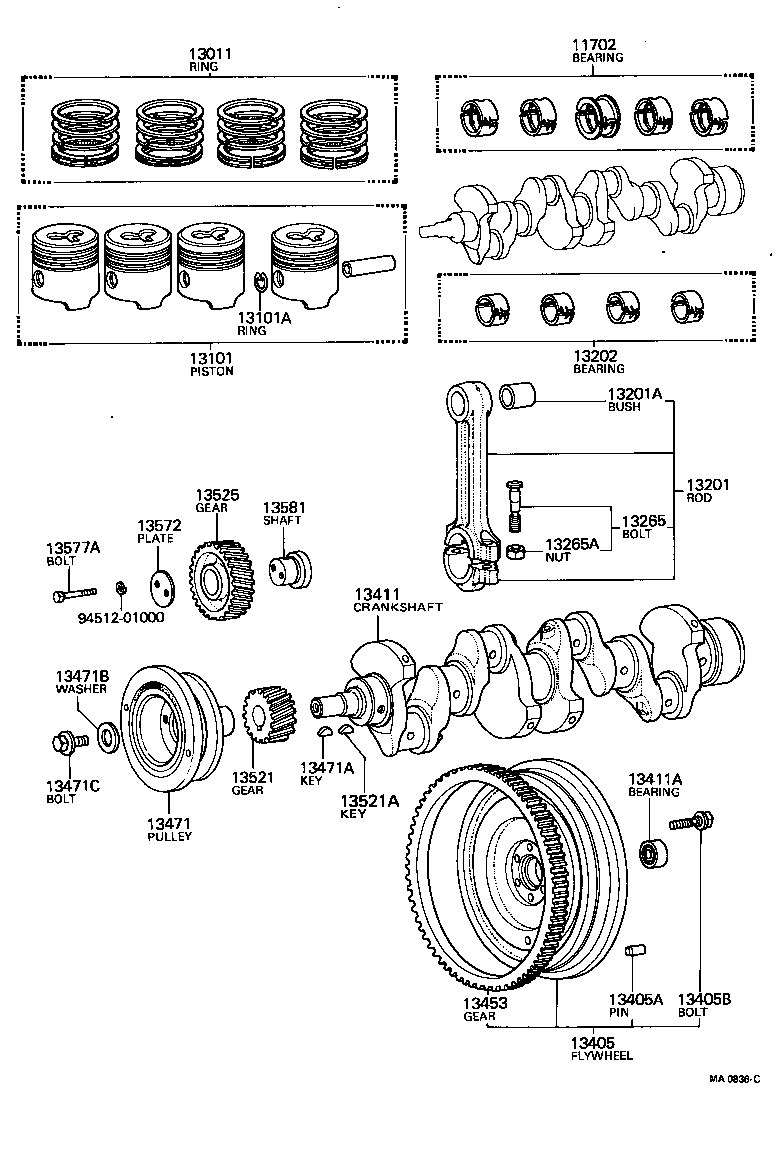 13572-48010 PLATE, IDLE GEAR THRUST product image