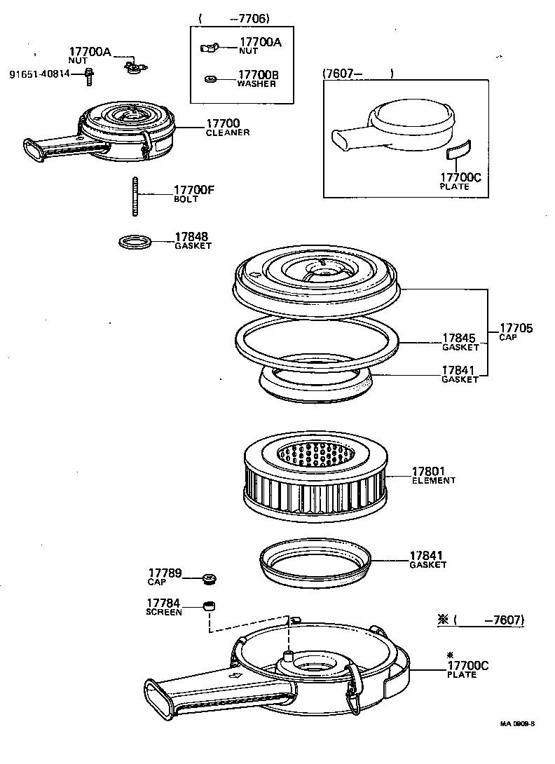 17700-31330 CLEANER ASSY, AIR product image