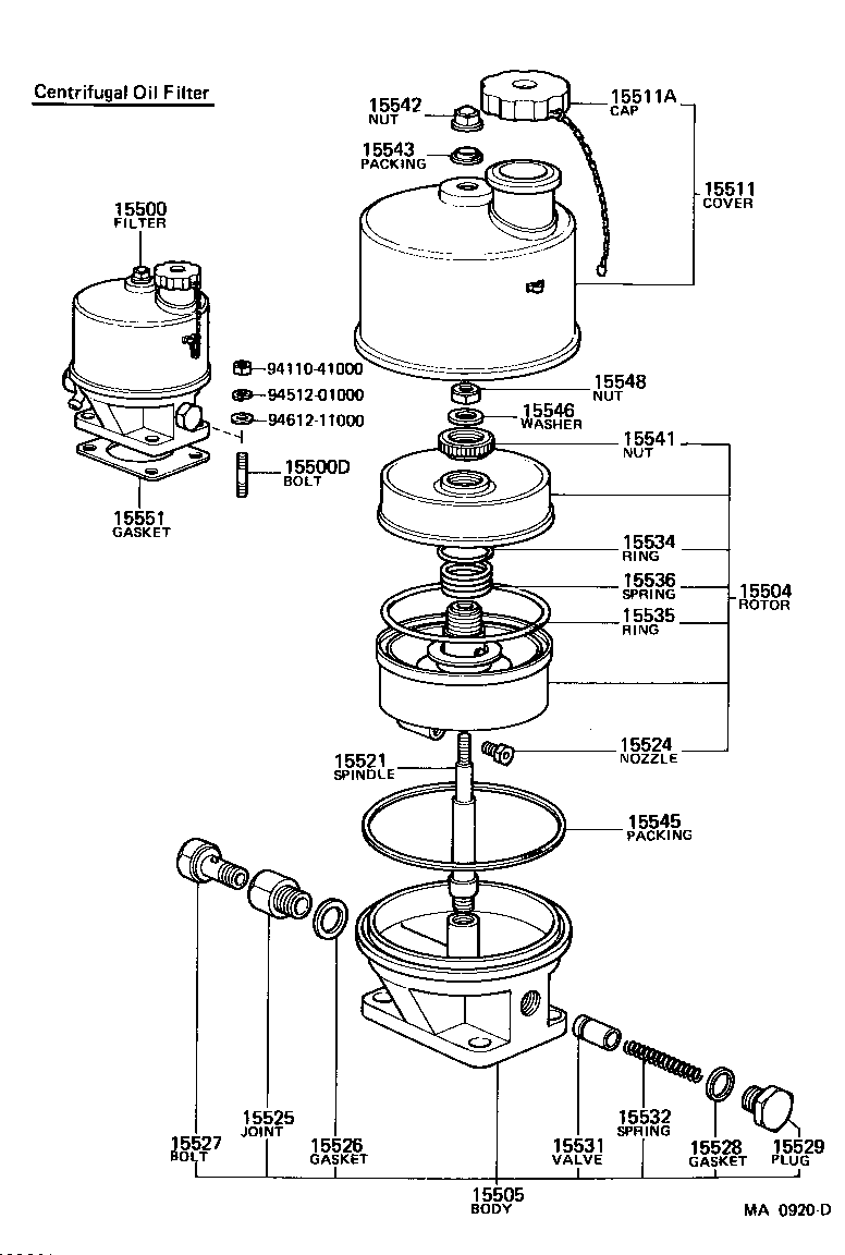 04152-77010 FILTER SUB-ASSY, OIL product image