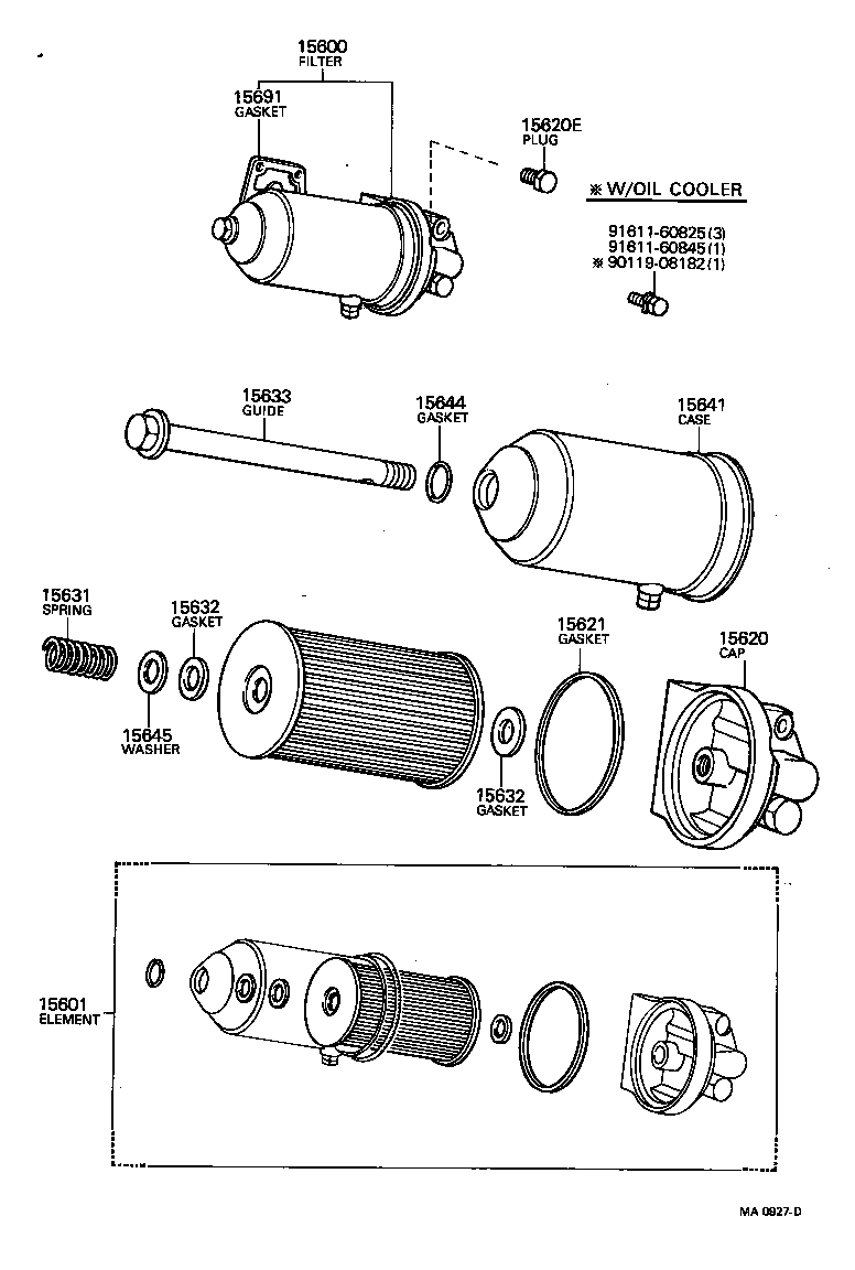 15318-60010 GASKET, OIL PRESSURE REGULATOR BODY product image