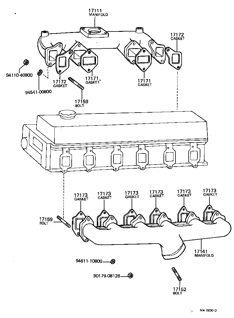 92112-60822 BOLT, STUD(FOR MANIFOLD TO CYLINDER HEAD) product image