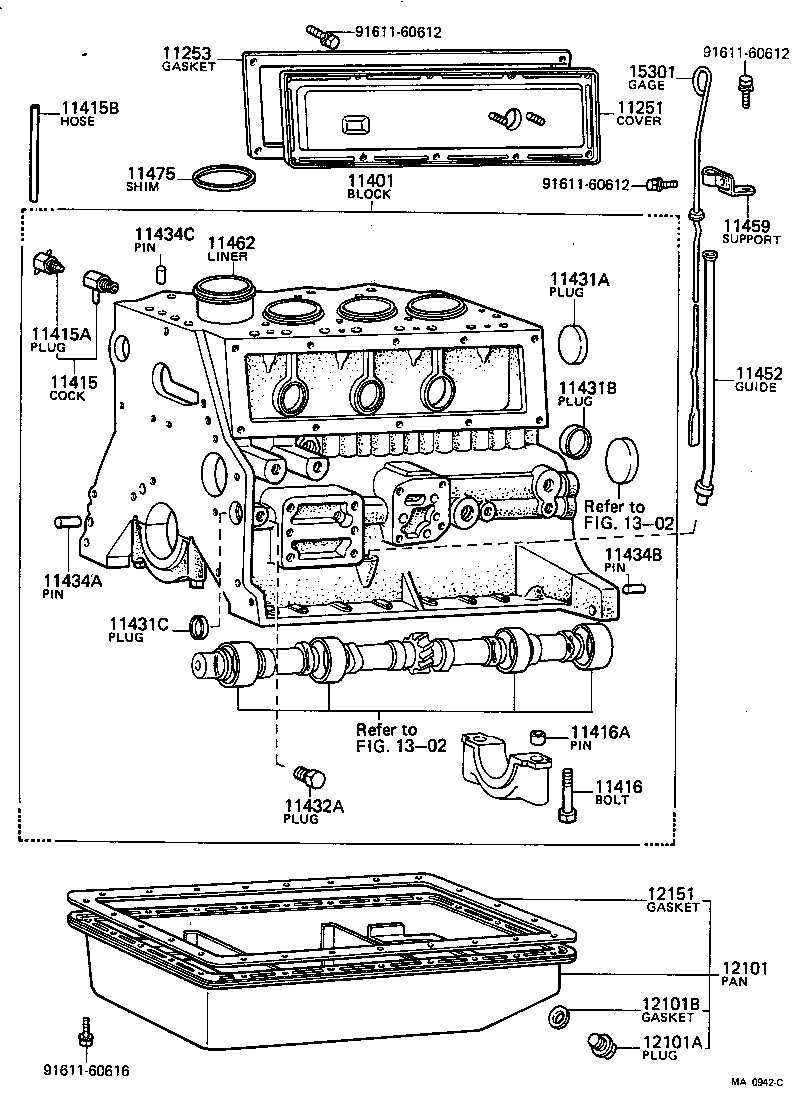 11452-48010 GUIDE, OIL LEVEL GAGE product image