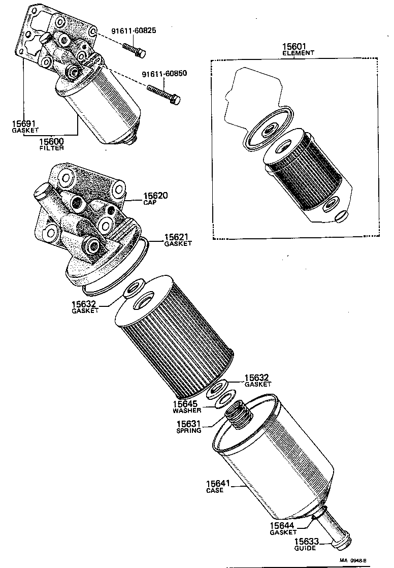 04152-46010 FILTER SUB-ASSY, OIL product image
