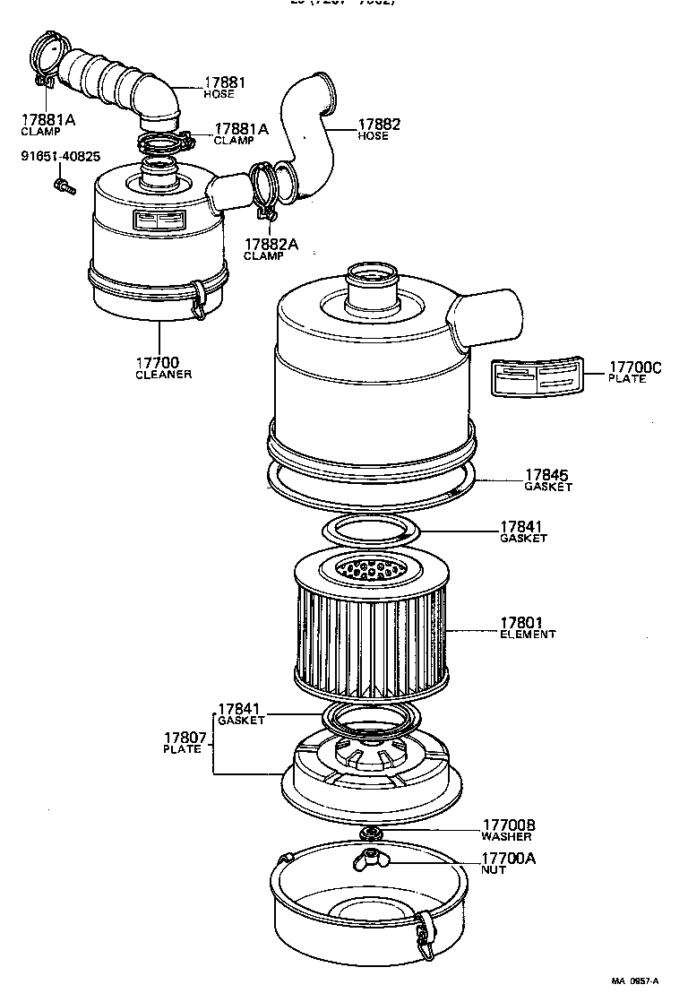 17705-23050 CAP SUB-ASSY, AIR CLEANER product image