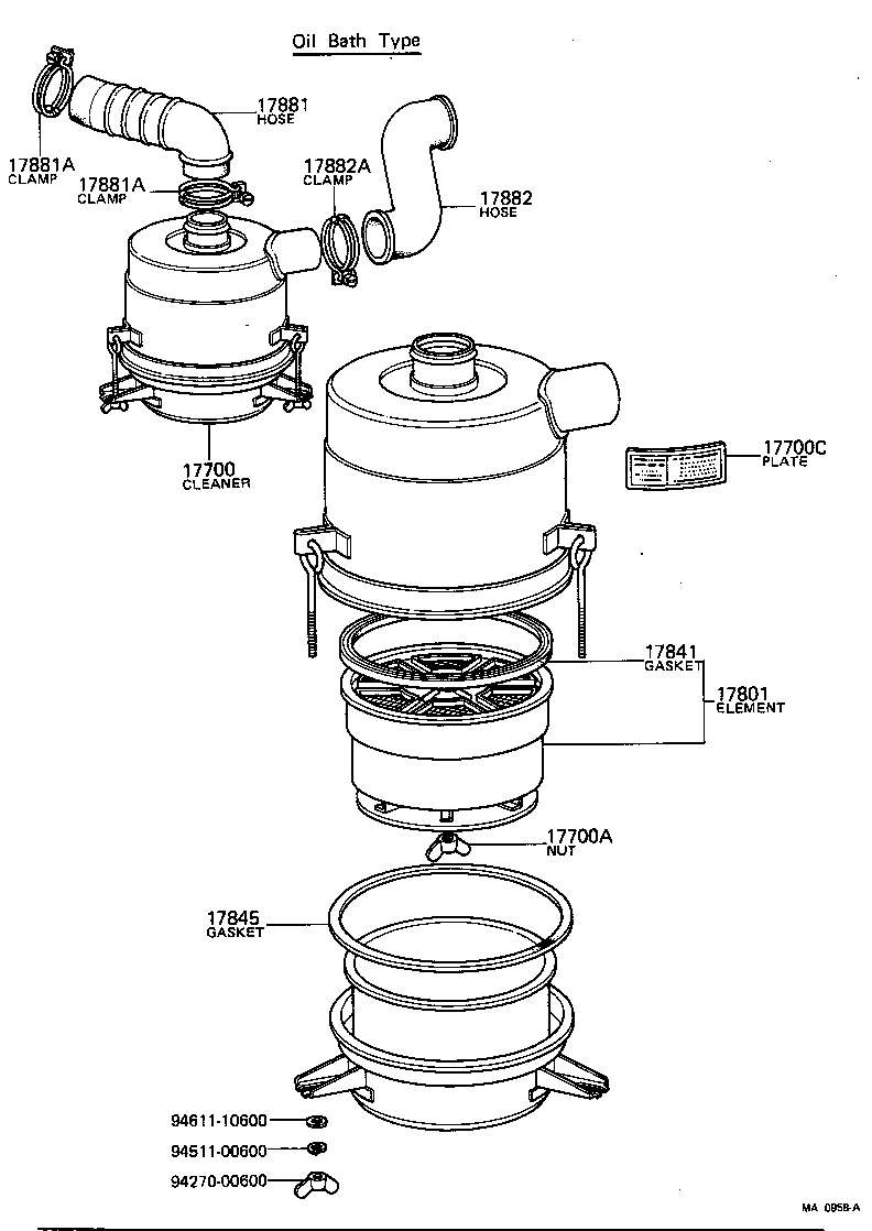 17705-23050 CAP SUB-ASSY, AIR CLEANER product image