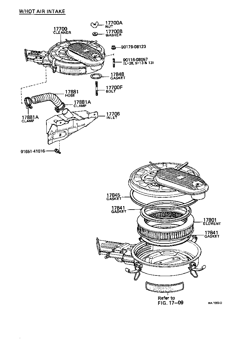 17700-45131 CLEANER ASSY, AIR product image