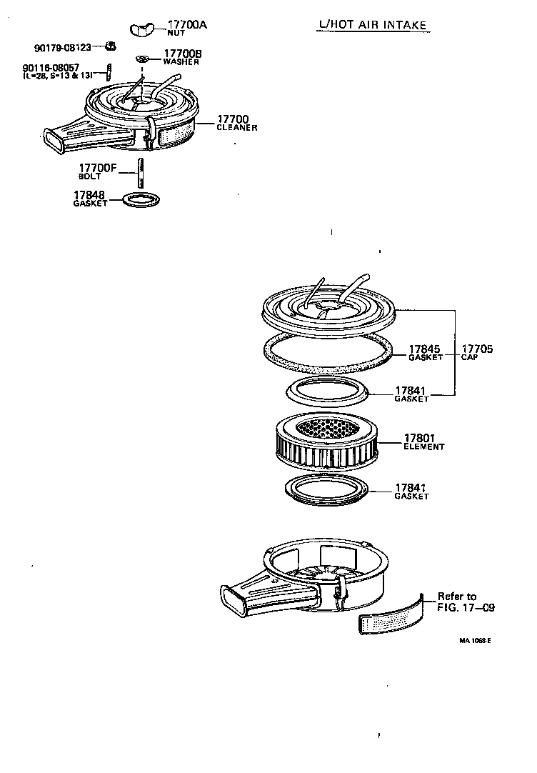 17700-45131 CLEANER ASSY, AIR product image