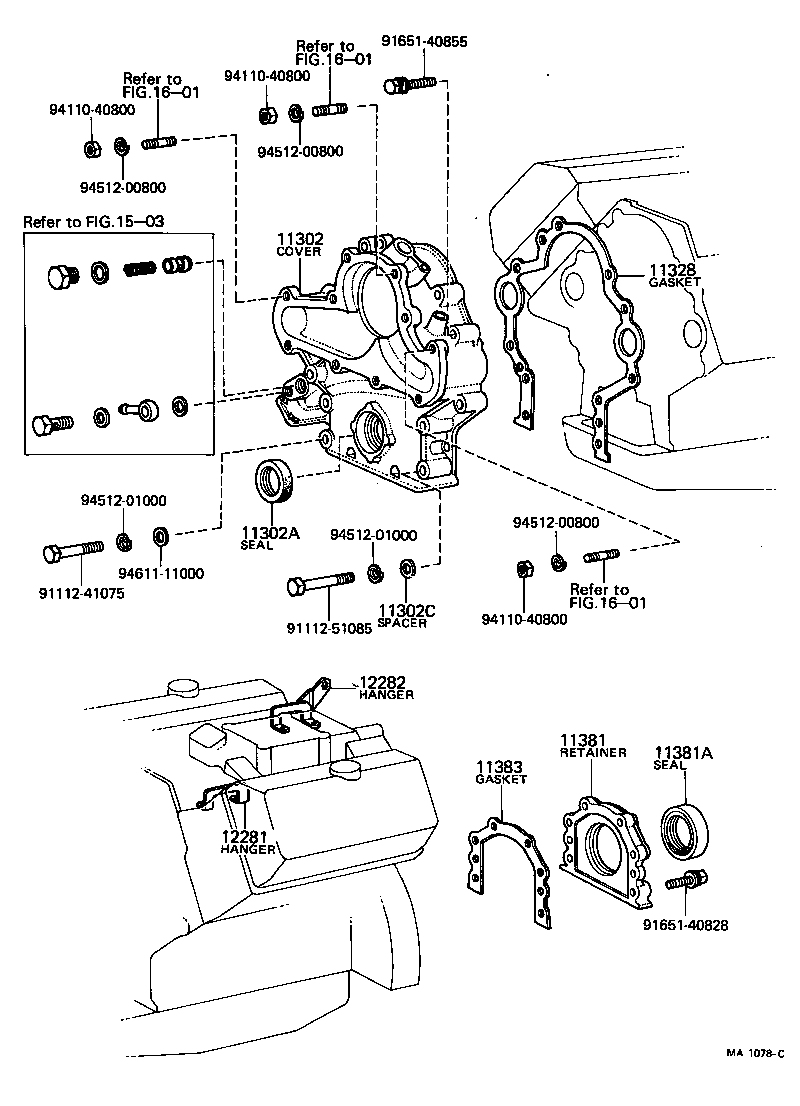 11321-51011 COVER SUB-ASSY, TIMING CHAIN OR BELT product image