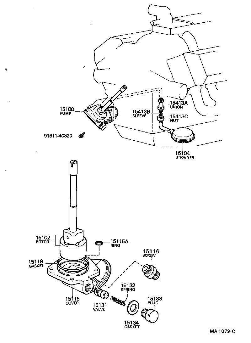 15119-51010 GASKET, OIL PUMP COVER product image