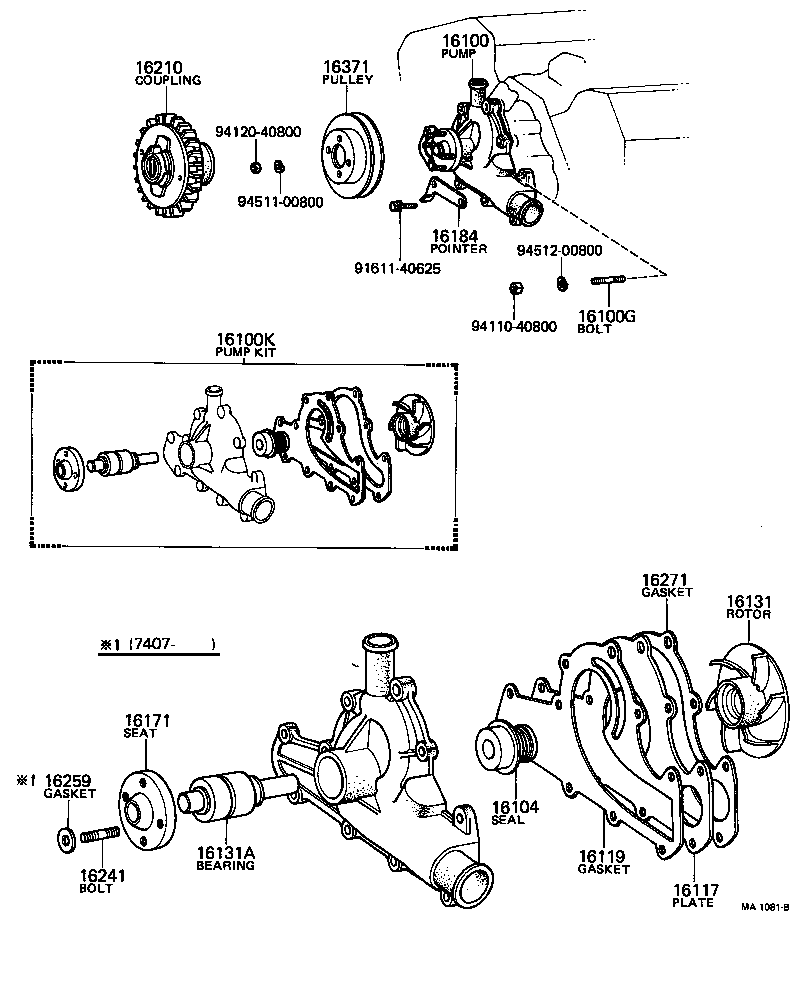 90116-08063 BOLT, STUD(FOR WATER PUMP SET) product image