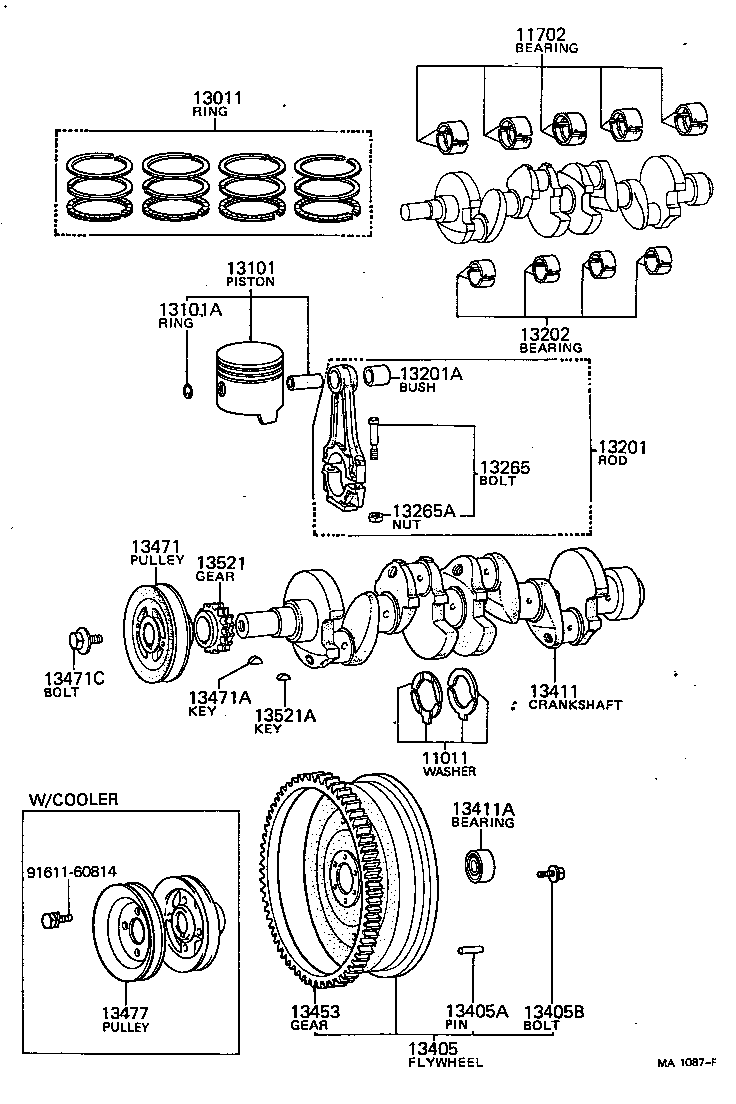 11013-31030 WASHER SET, CRANKSHAFT THRUST product image