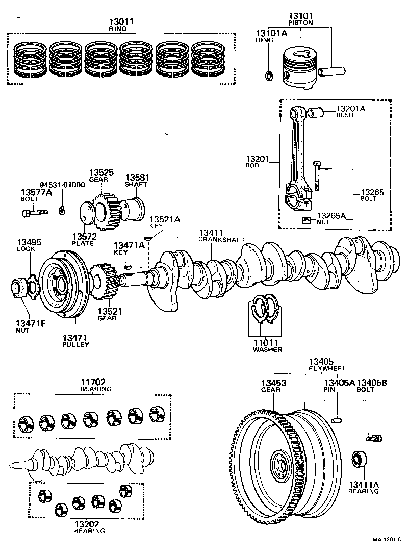 13572-48010 PLATE, IDLE GEAR THRUST product image