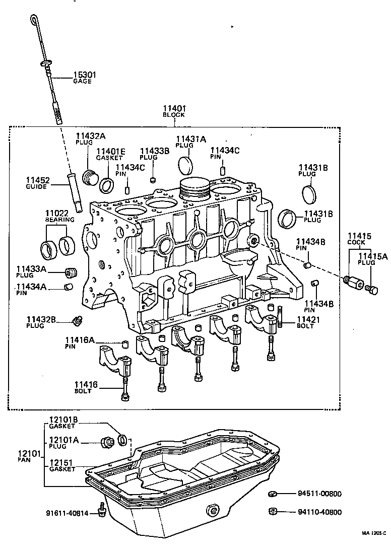 90331-30013 PLUG, TIGHT, NO.2(FOR CYLINDER BLOCK) product image