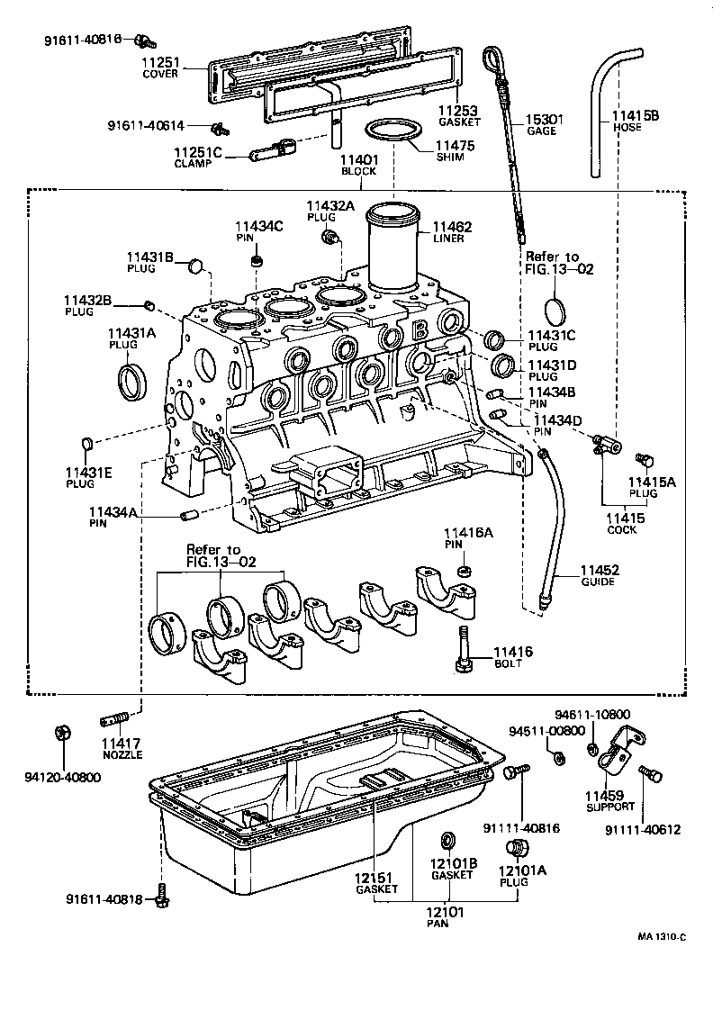 11452-60012 GUIDE, OIL LEVEL GAGE product image