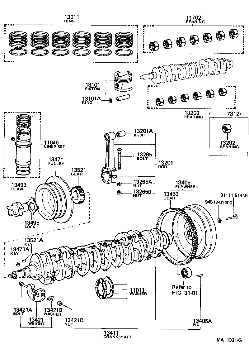 11014-76010 WASHER SET, CRANKSHAFT THRUST product image