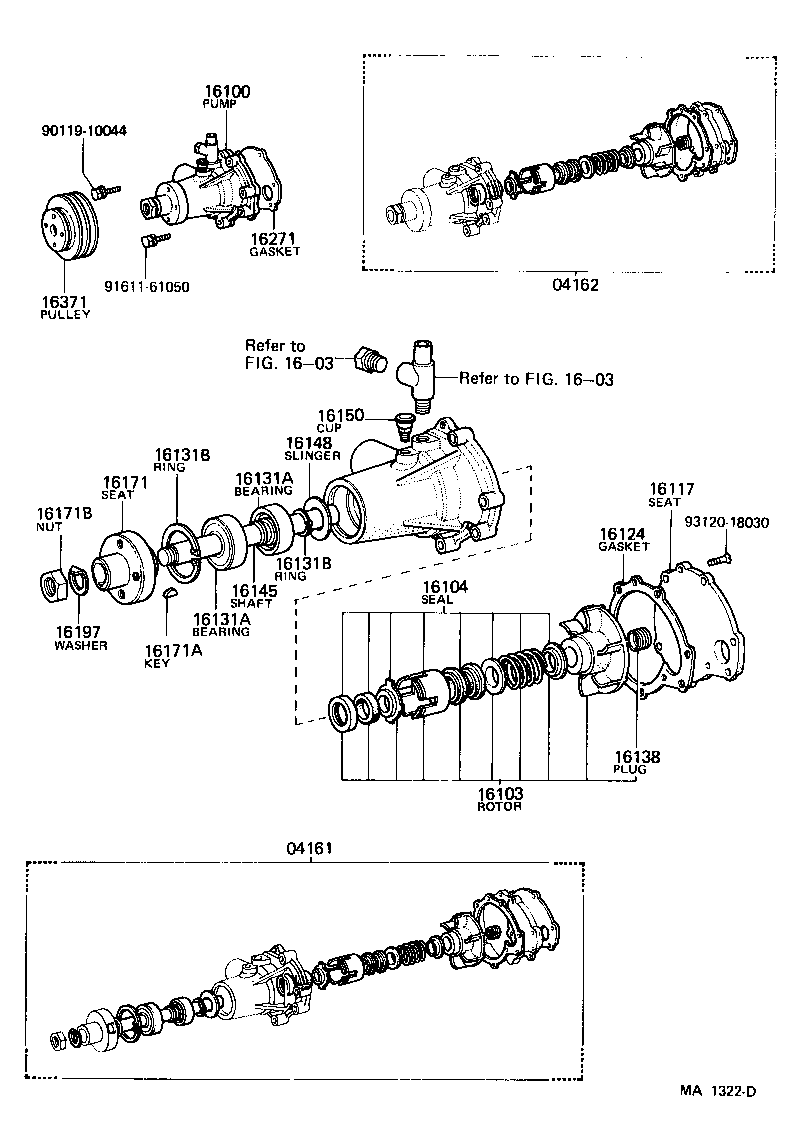 16271-60030 GASKET, WATER PUMP product image