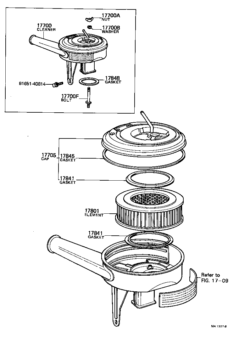 17897-11030 CLAMP, HOSE(FOR AIR CLEANER) product image