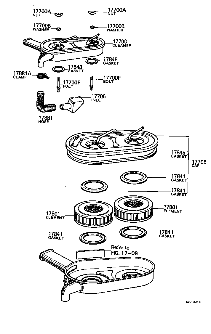 17897-11030 CLAMP, HOSE(FOR AIR CLEANER) product image