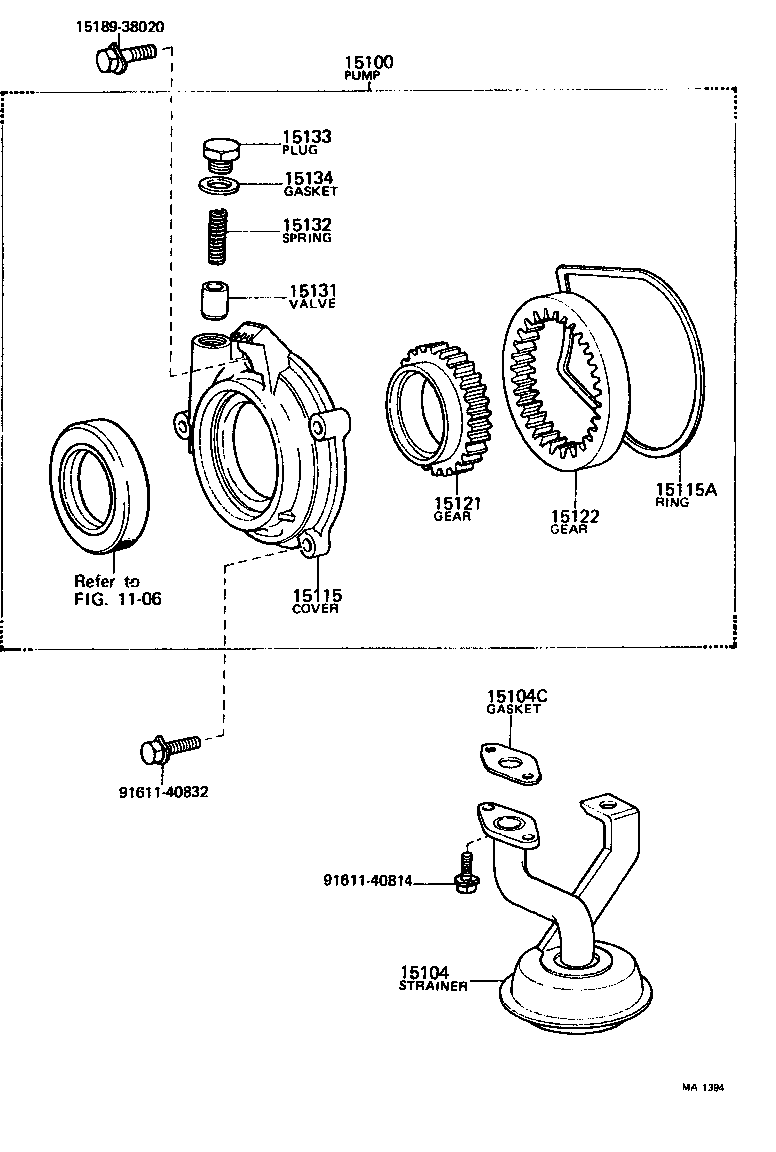 15100-38010 PUMP ASSY, OIL product image