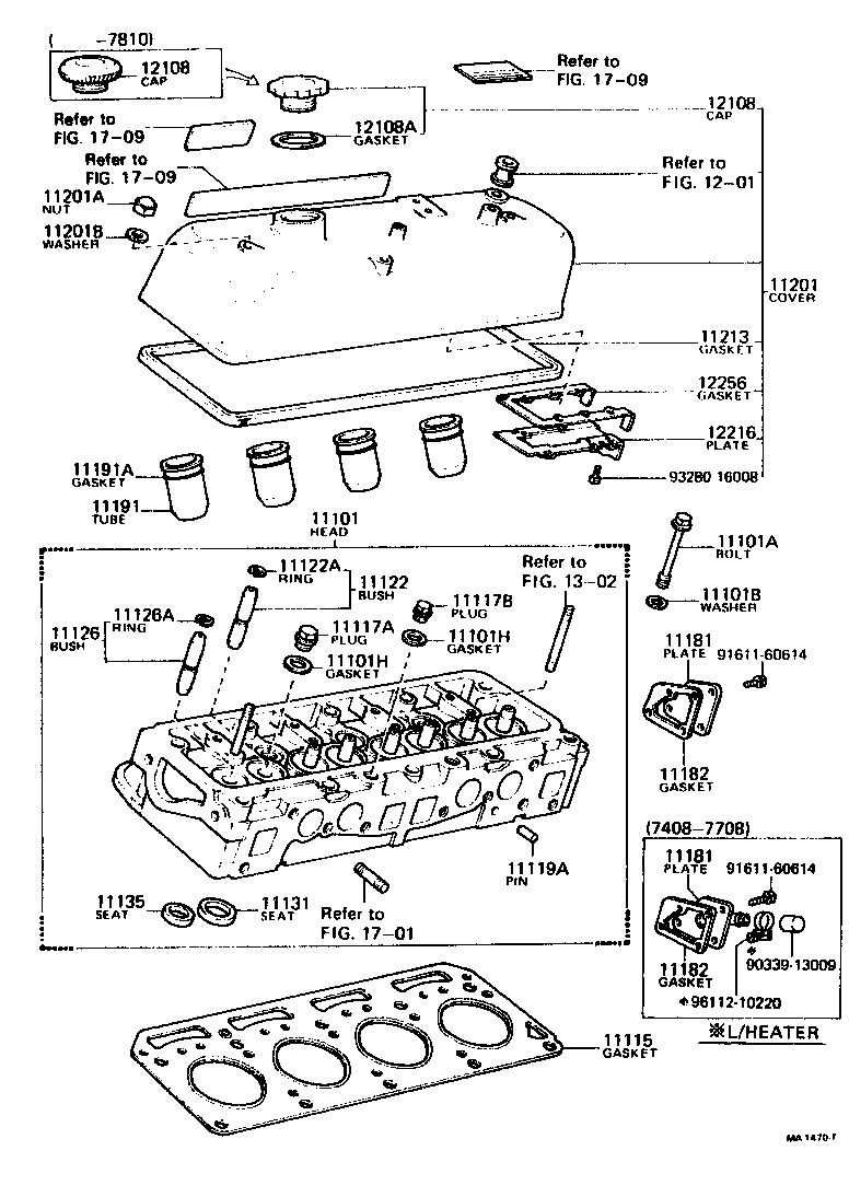 11101-29205 HEAD SUB-ASSY, CYLINDER product image