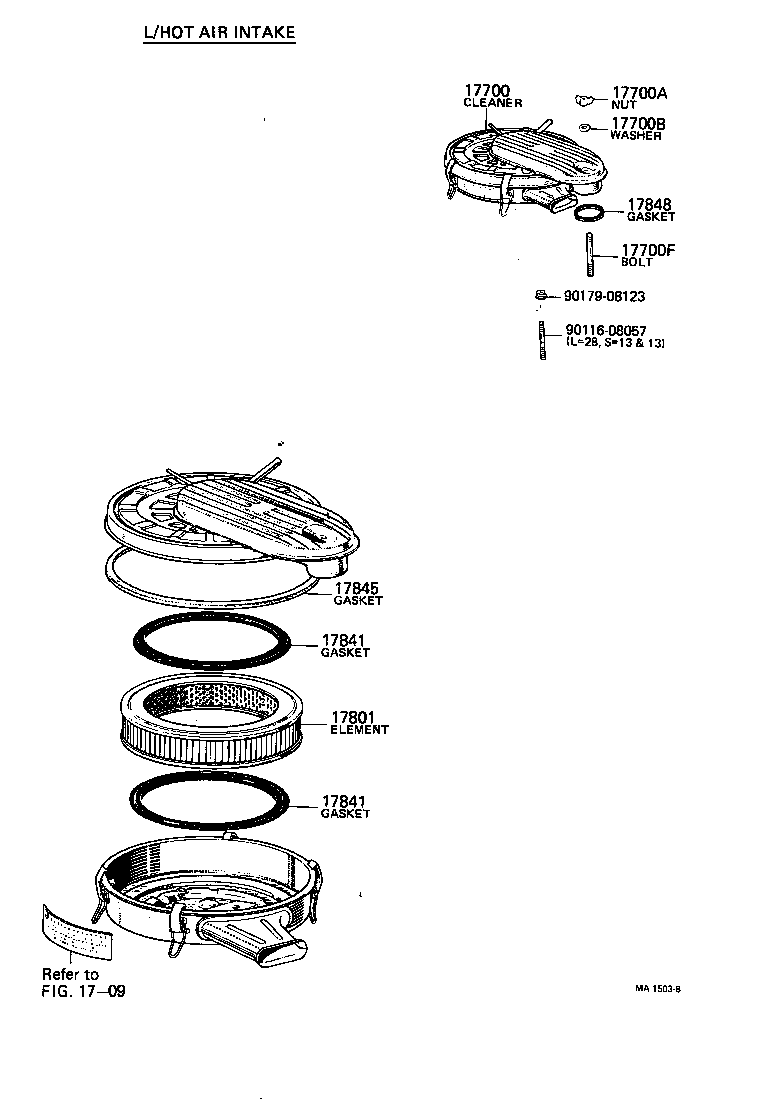 17700-45131 CLEANER ASSY, AIR product image