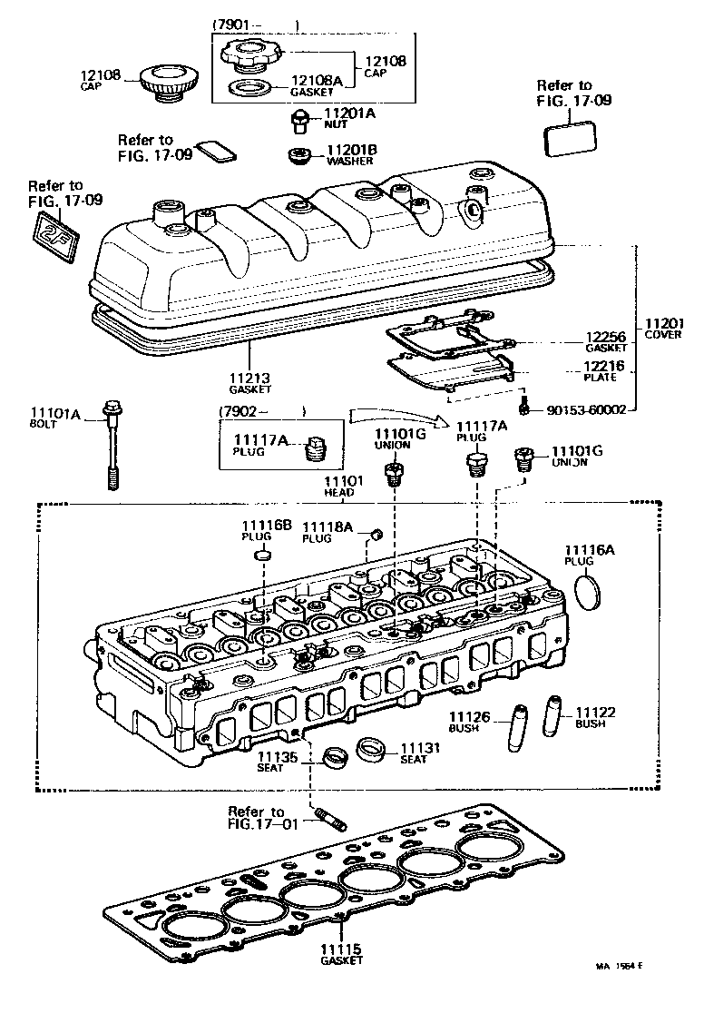 11101-60091 HEAD SUB-ASSY, CYLINDER product image