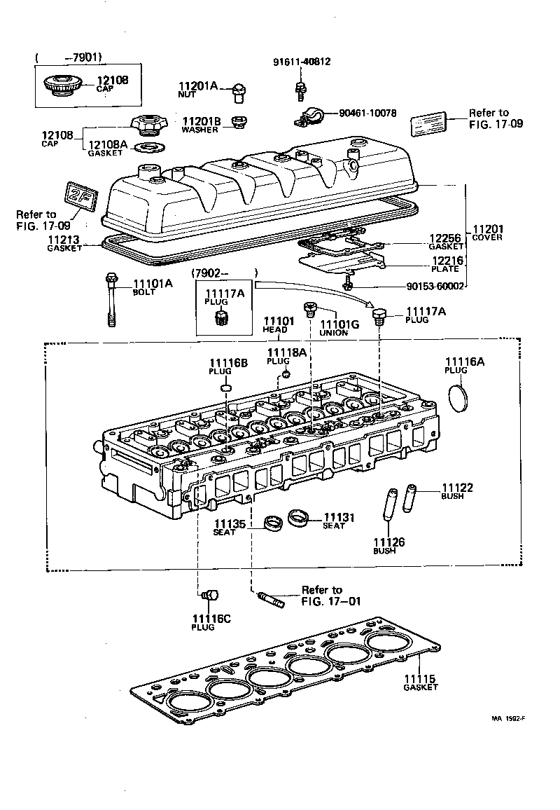 11101-77010 HEAD SUB-ASSY, CYLINDER product image