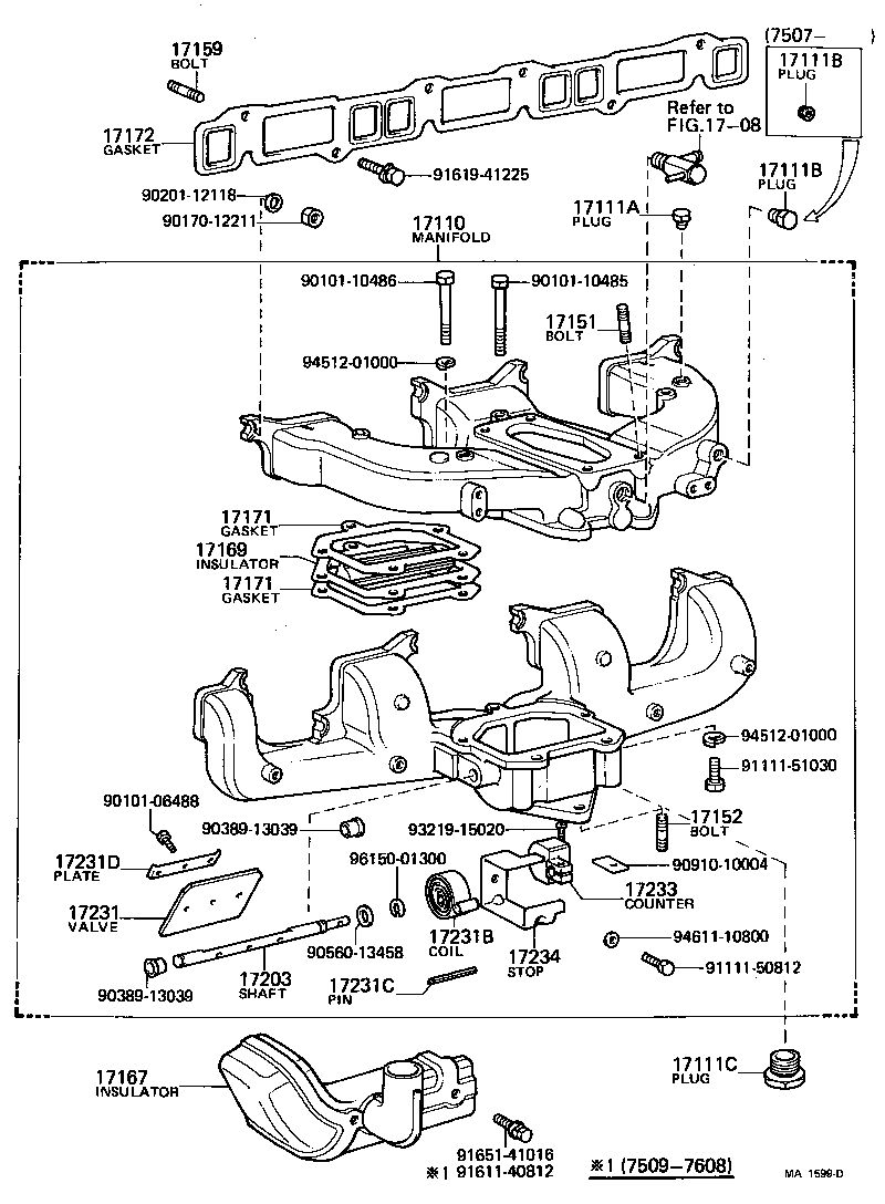 92112-60822 BOLT, STUD(FOR MANIFOLD TO CYLINDER HEAD) product image