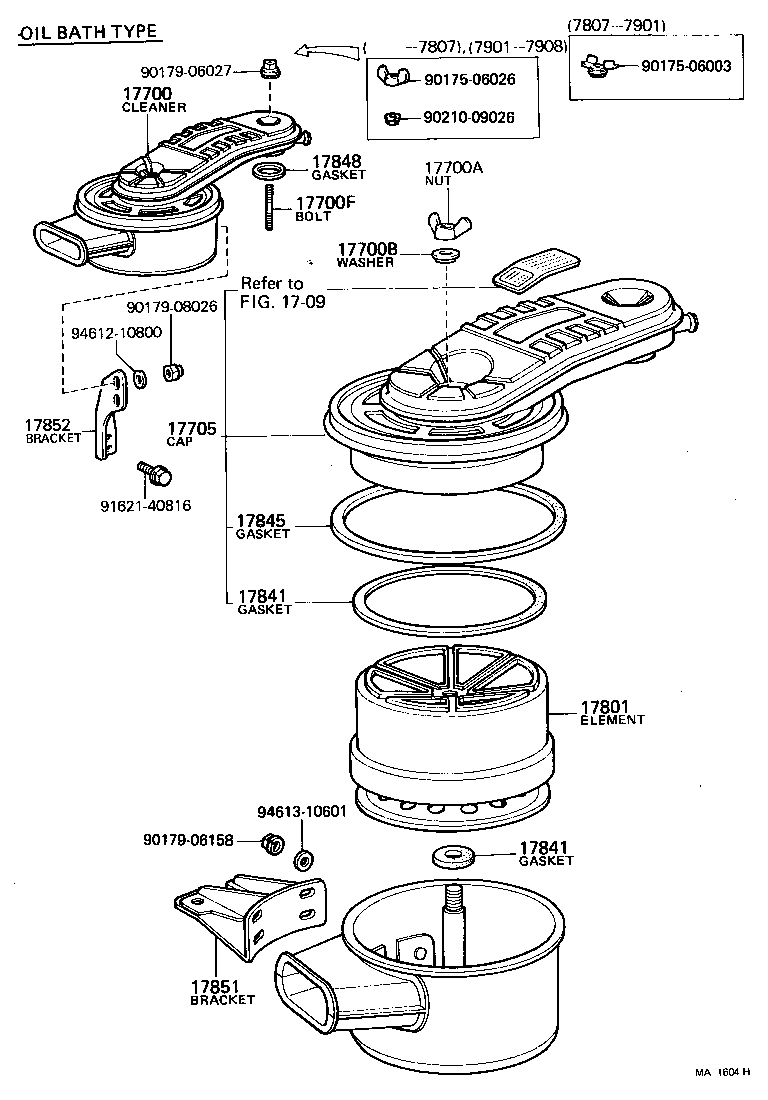 17705-60171 CAP SUB-ASSY, AIR CLEANER product image