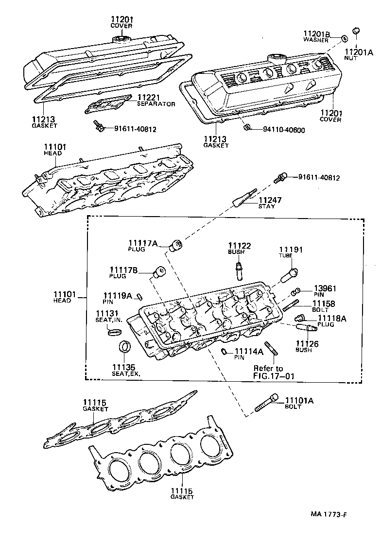 11101-59035 HEAD SUB-ASSY, CYLINDER product image