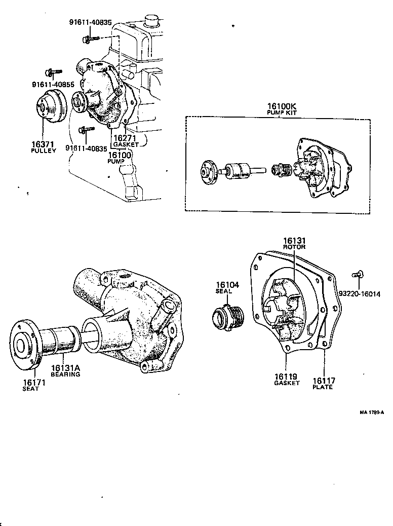 90345-54002 PLUG, W/HEAD TAPER SCREW product image