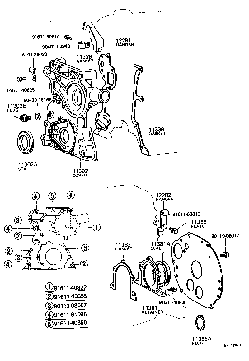 11321-38011 COVER SUB-ASSY, TIMING CHAIN OR BELT product image