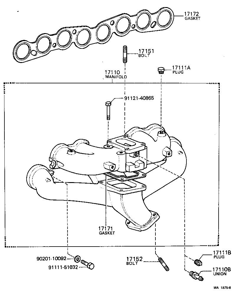 17110-44073 MANIFOLD ASSY product image