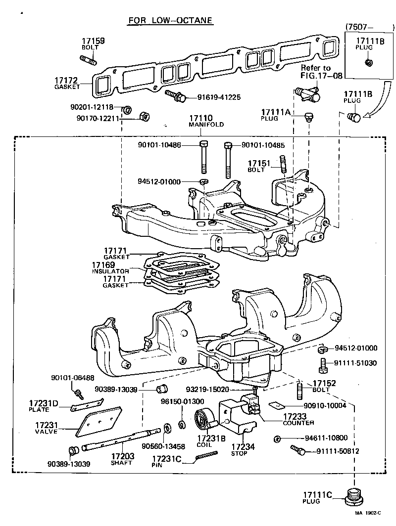 92112-60822 BOLT, STUD(FOR MANIFOLD TO CYLINDER HEAD) product image