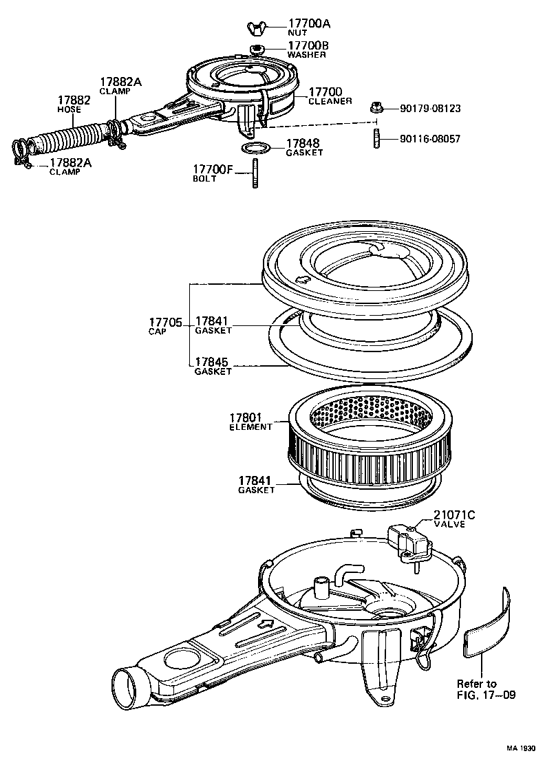 17700-45131 CLEANER ASSY, AIR product image