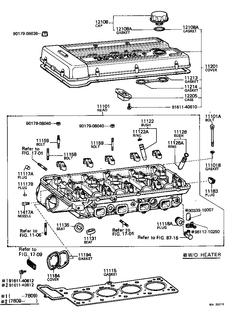 12108-13010 CAP SUB-ASSY, OIL FILLER product image