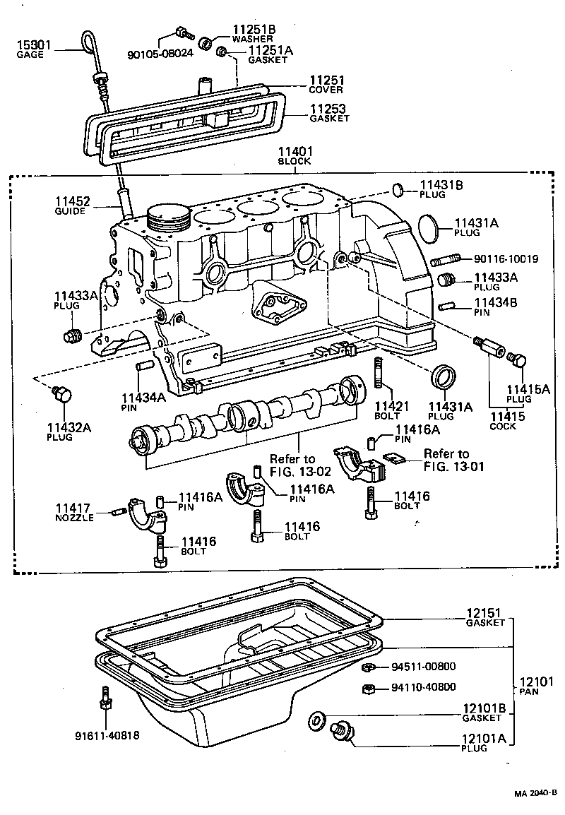 90331-30013 PLUG, TIGHT, NO.2(FOR CYLINDER BLOCK) product image