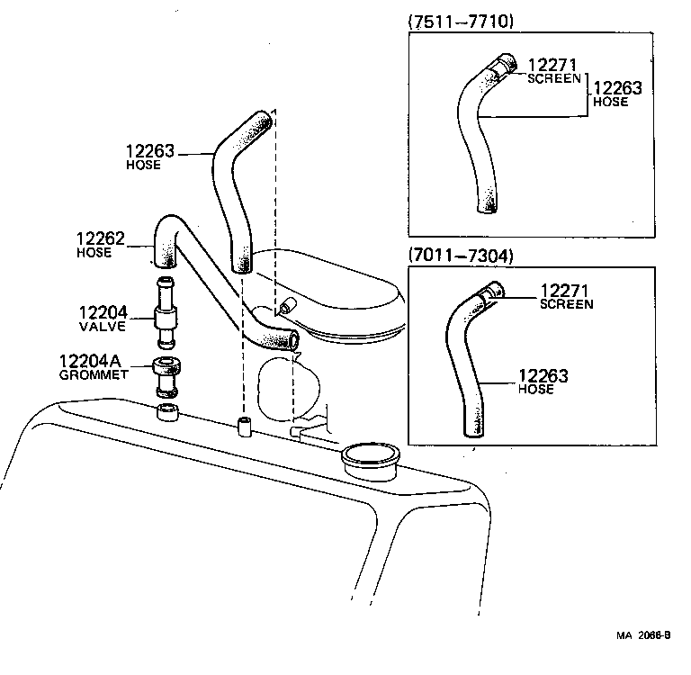 12029-24031 HOSE, VENTILATION, NO.3 product image