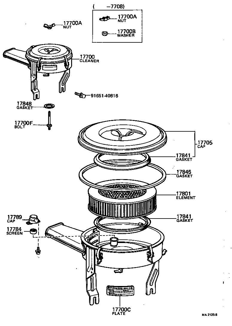 17700-31330 CLEANER ASSY, AIR product image
