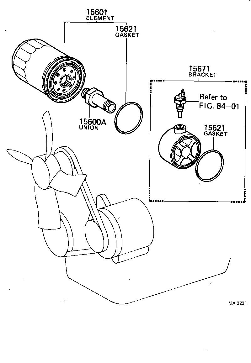 90404-20173 UNION(FOR OIL FILTER) product image