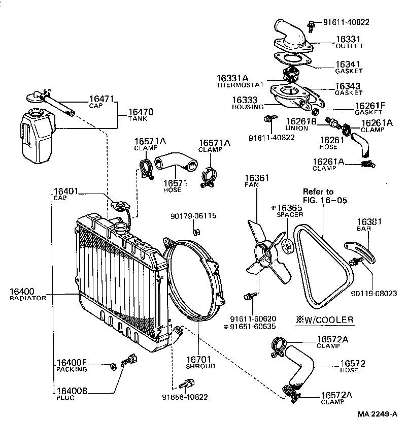 16301-24010 OUTLET, WATER product image