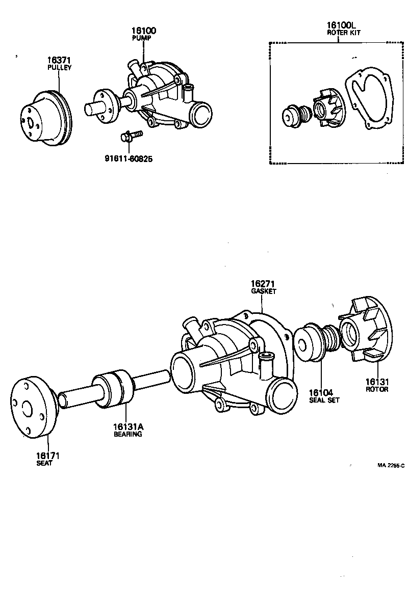 16193-33030 BOLT, STUD(FOR WATER PUMP COVER) product image