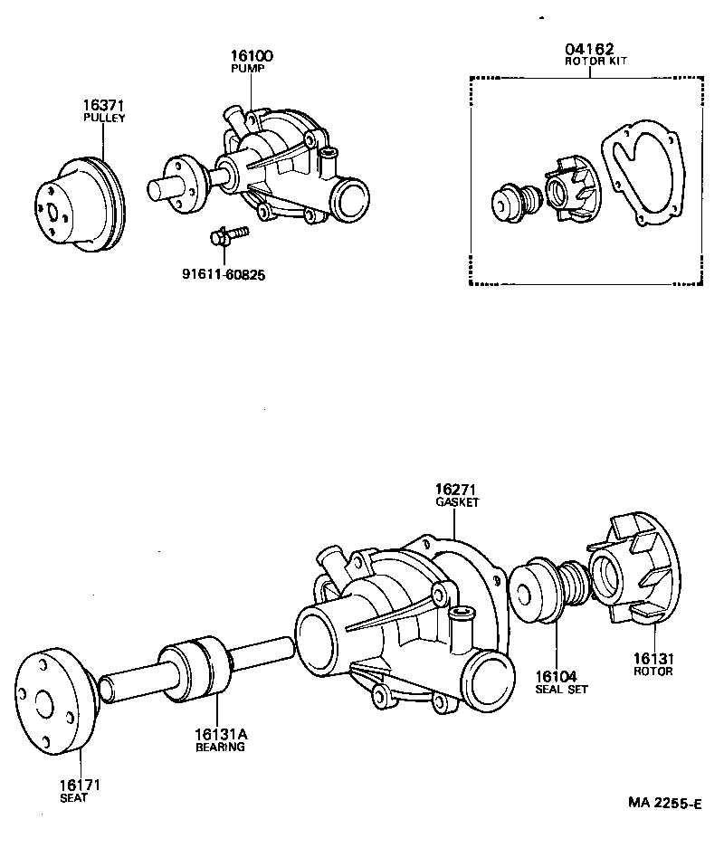 16193-13020 BOLT, STUD(FOR WATER PUMP COUPLING) product image