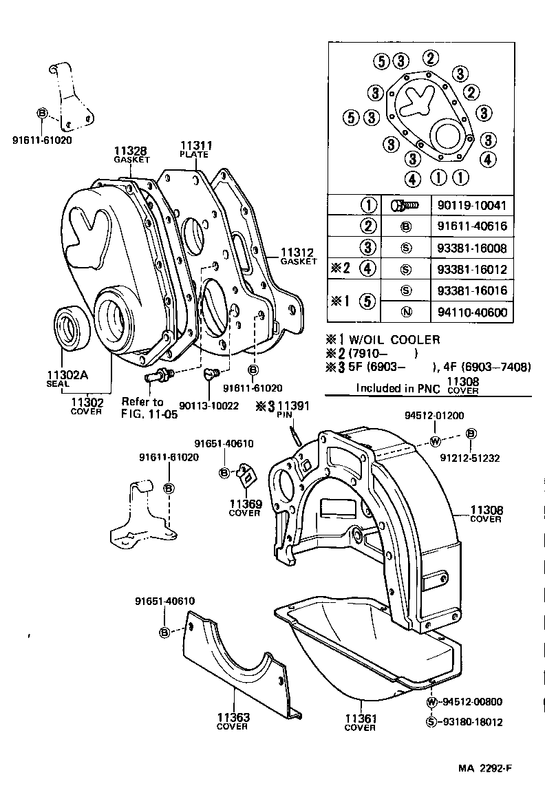 11302-77030 COVER SUB-ASSY, TIMING CHAIN OR BELT product image