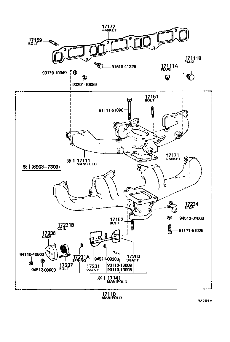 90116-08026 BOLT, STUD(FOR MANIFOLD TO CARBURETOR) product image