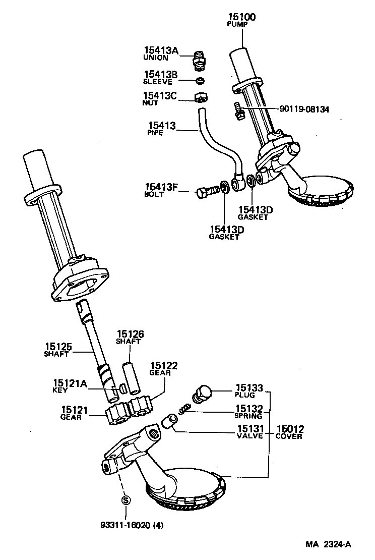 15012-60014 COVER SUB-ASSY, OIL PUMP product image