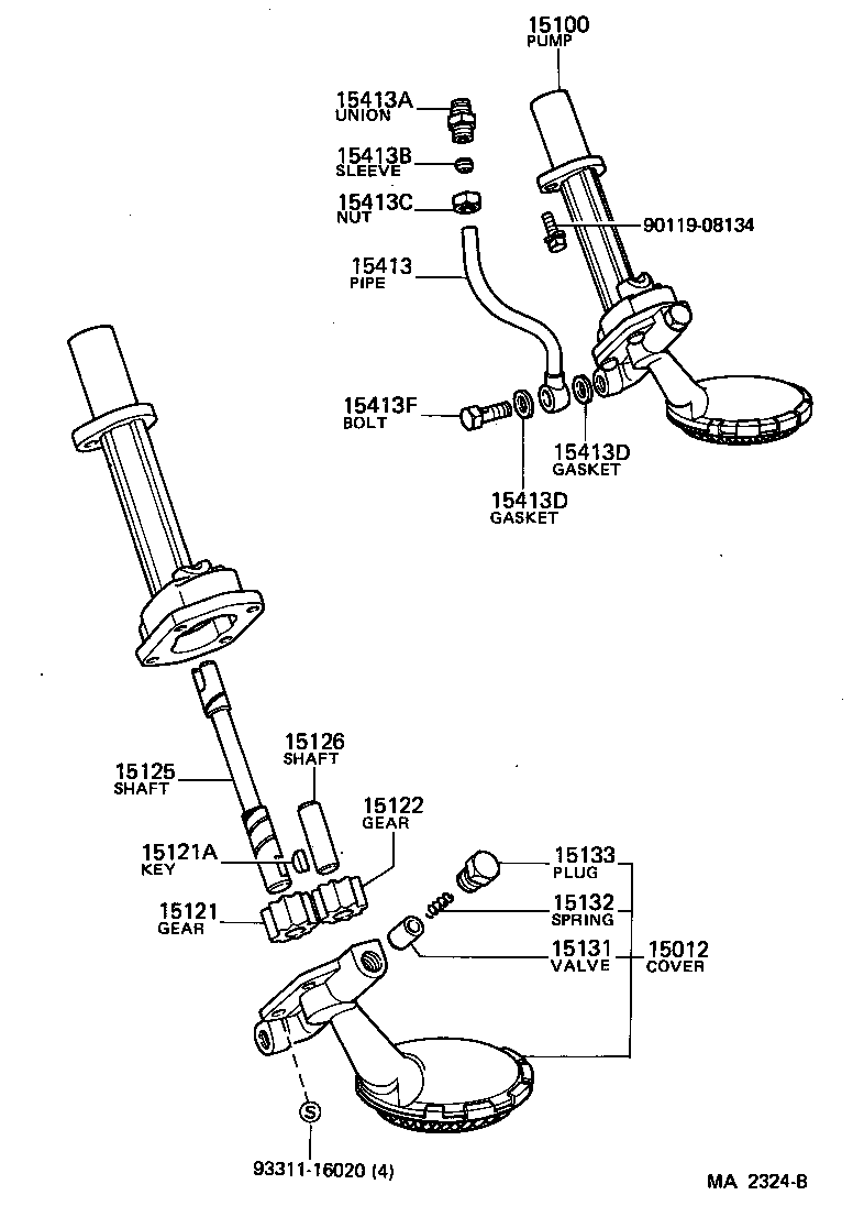 15149-68020 GASKET, OIL STRAINER FLANGE product image